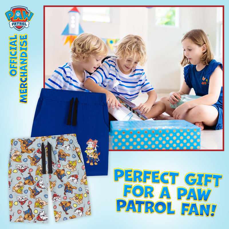 Paw Patrol Boys Shorts, 2-Pack Jersey Shorts, Kids Gifts