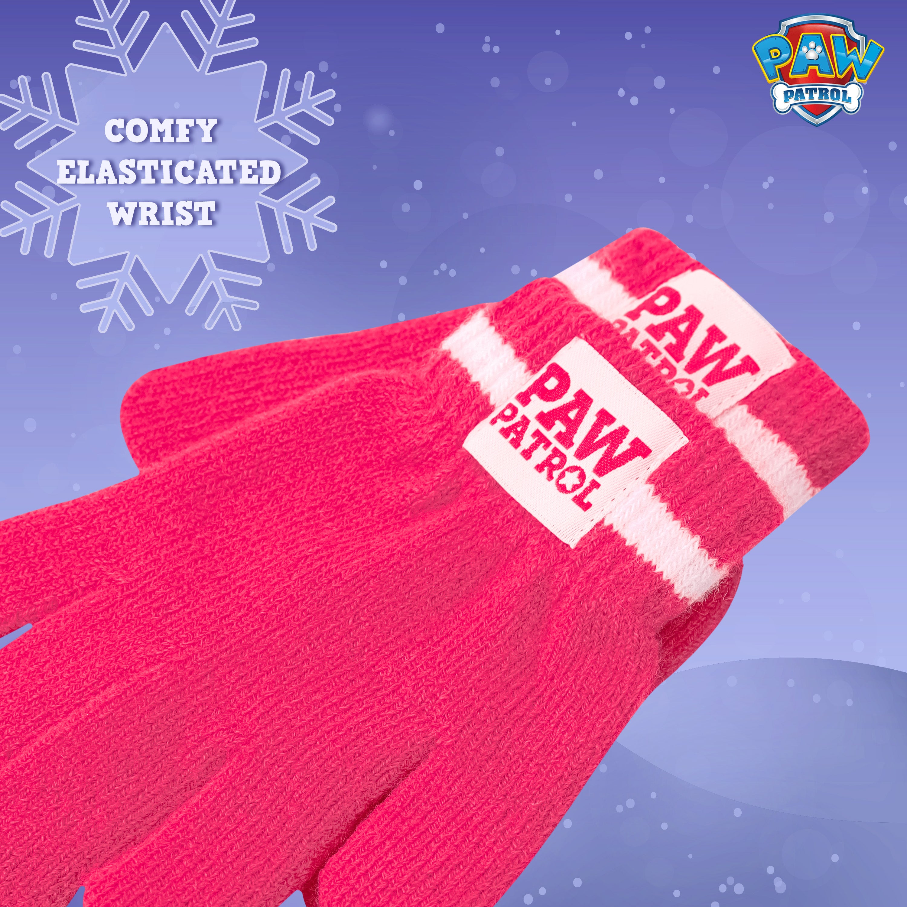 Paw Patrol Beanie Hat Scarf and Gloves Set Kids, Gifts for Girls - Get Trend
