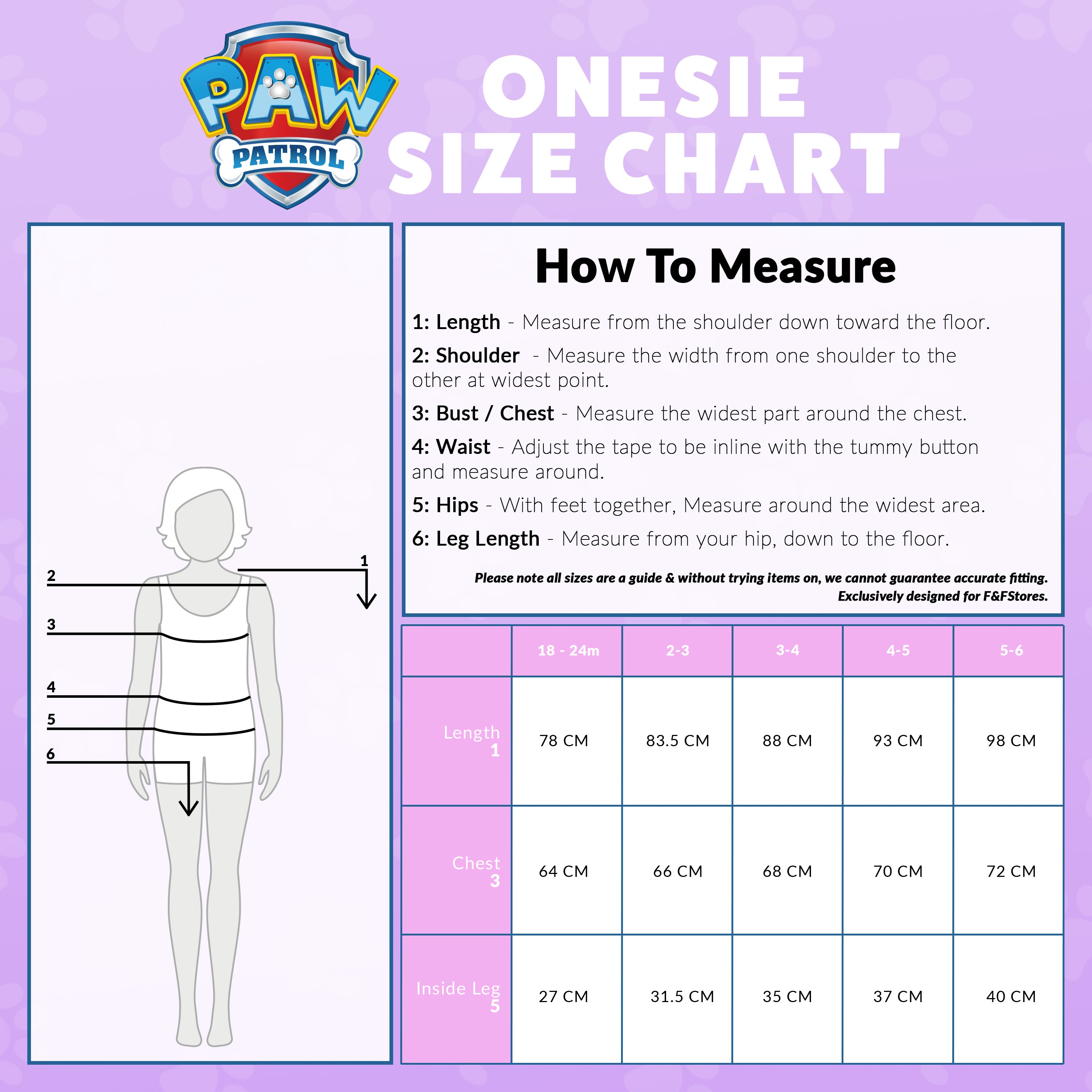 Paw Patrol Onesie - Fleece Onesies for Girls - Get Trend