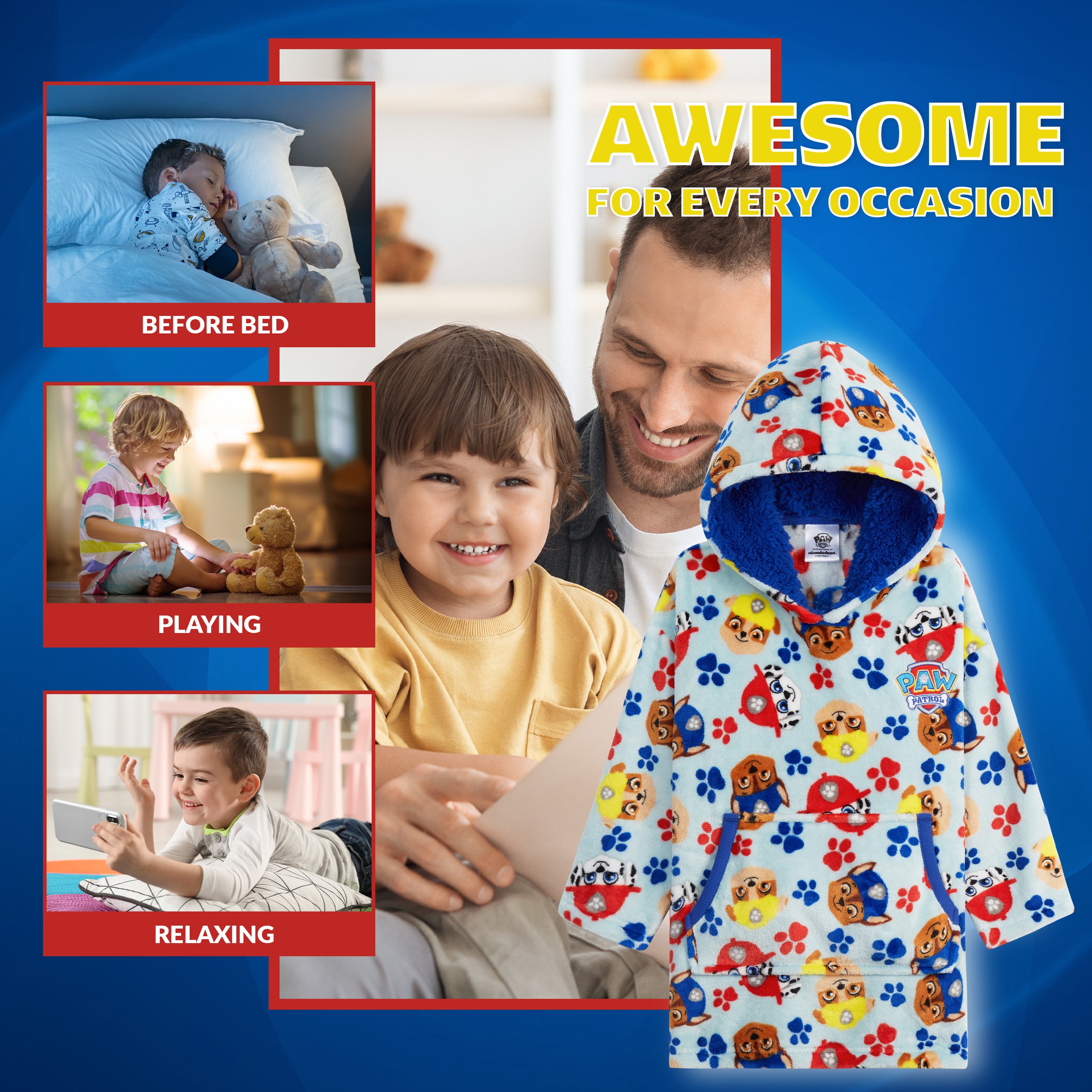 Paw Patrol Oversized Lounge Top for Kids - Paw Patrol Hoodie - Get Trend