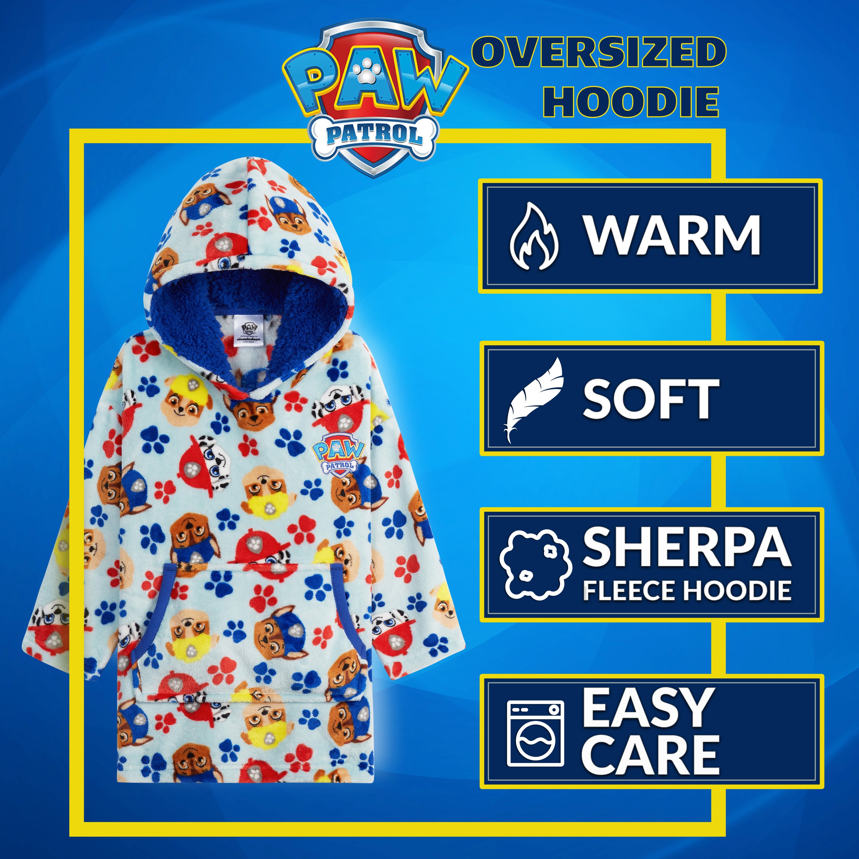 Paw Patrol Oversized Lounge Top for Kids - Paw Patrol Hoodie - Get Trend