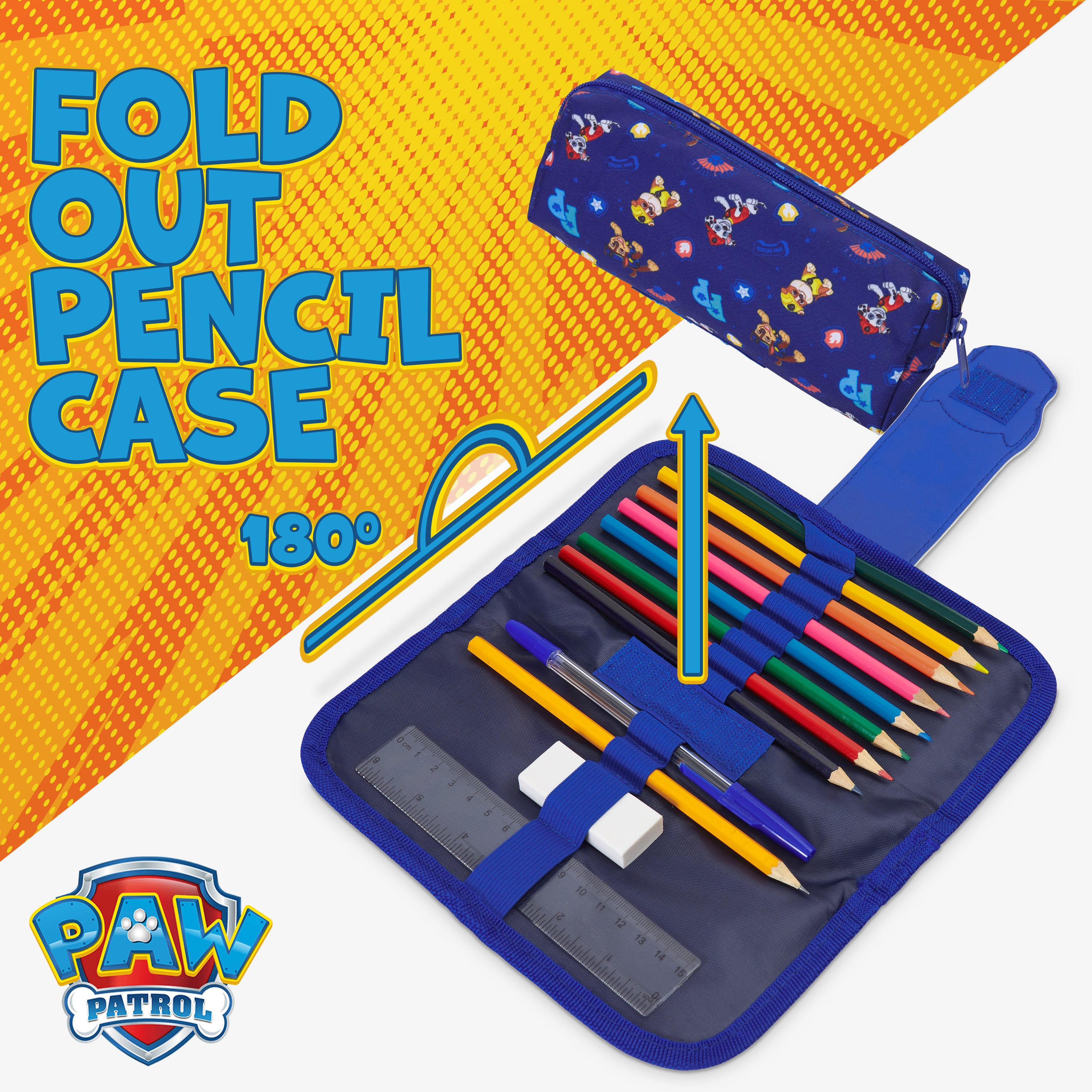 PAW PATROL Boys Pencil Case, Kids Pencil Case with Stationery - Get Trend
