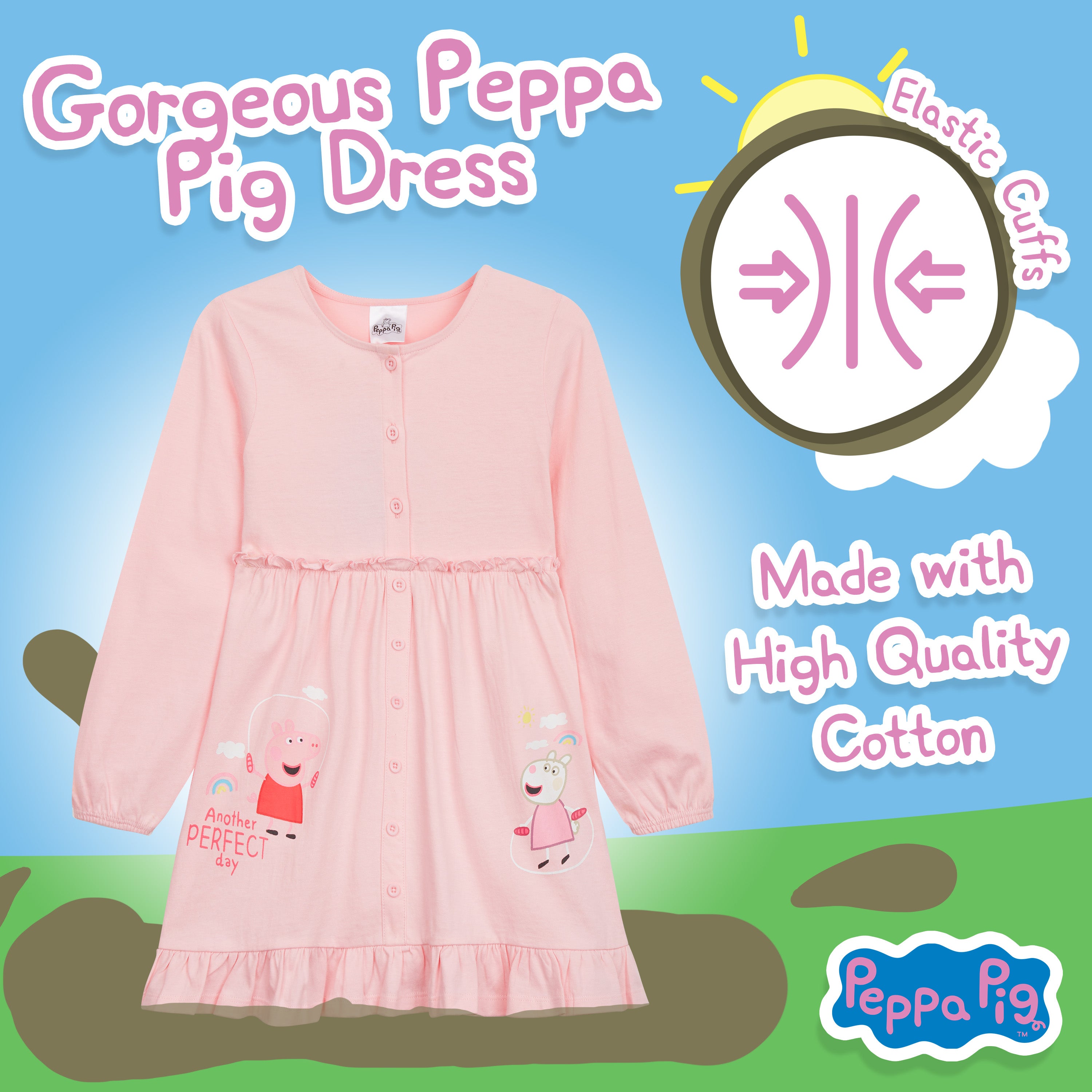 Peppa Pig Girls Dresses, Pink Dress For Girls - Get Trend