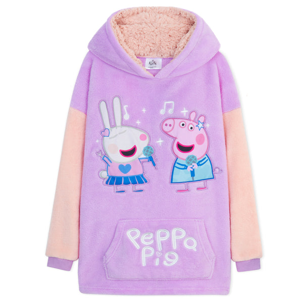 Peppa Pig Oversized Hoodie Blanket for Kids, Gifts for Girls (Multi)