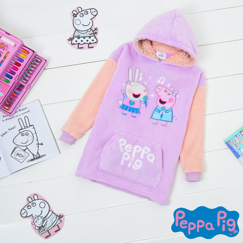 Peppa Pig Oversized Hoodie Blanket for Kids, Gifts for Girls (Multi) - Get Trend