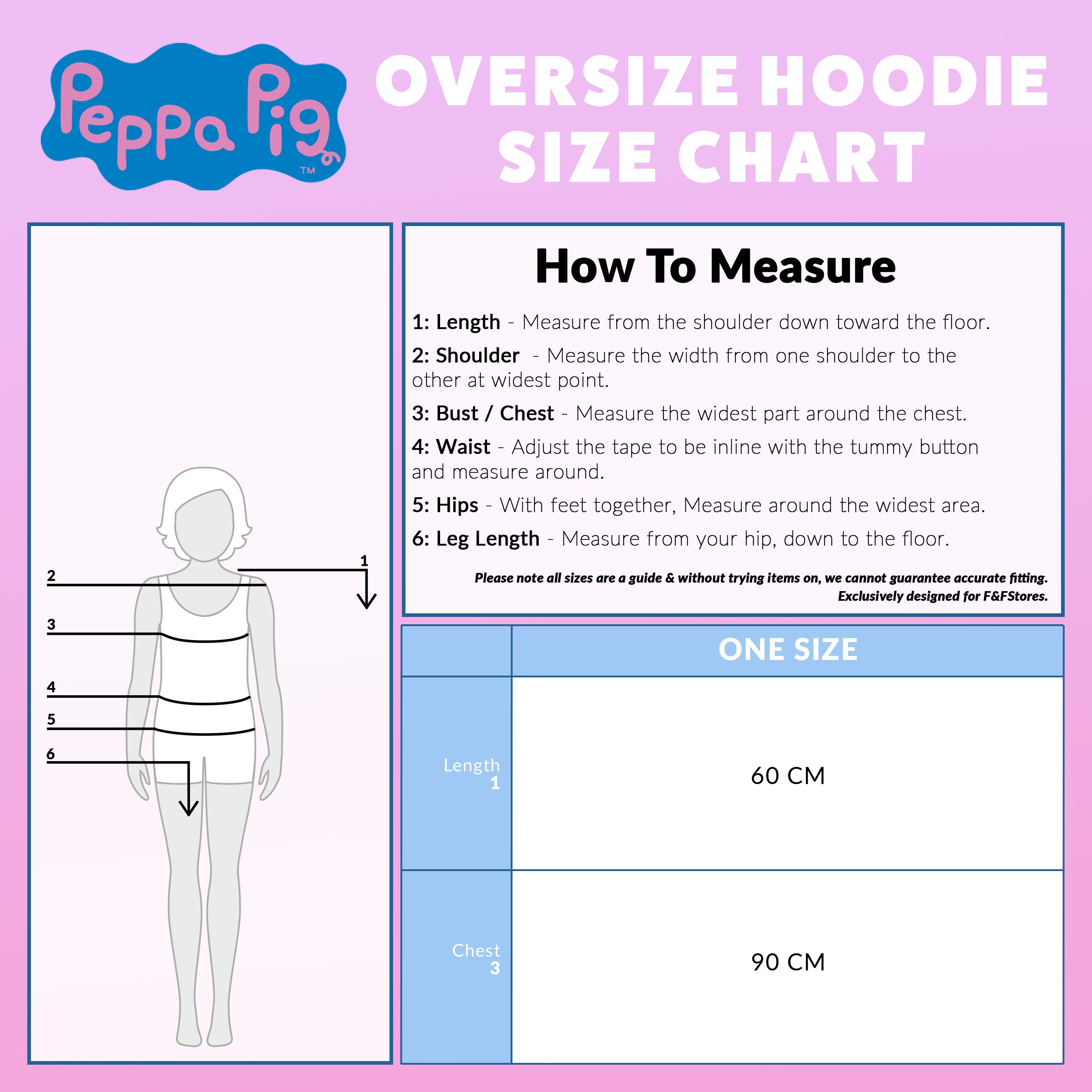 Peppa Pig Oversized Hoodie Blanket for Kids, Gifts for Girls (Multi) - Get Trend