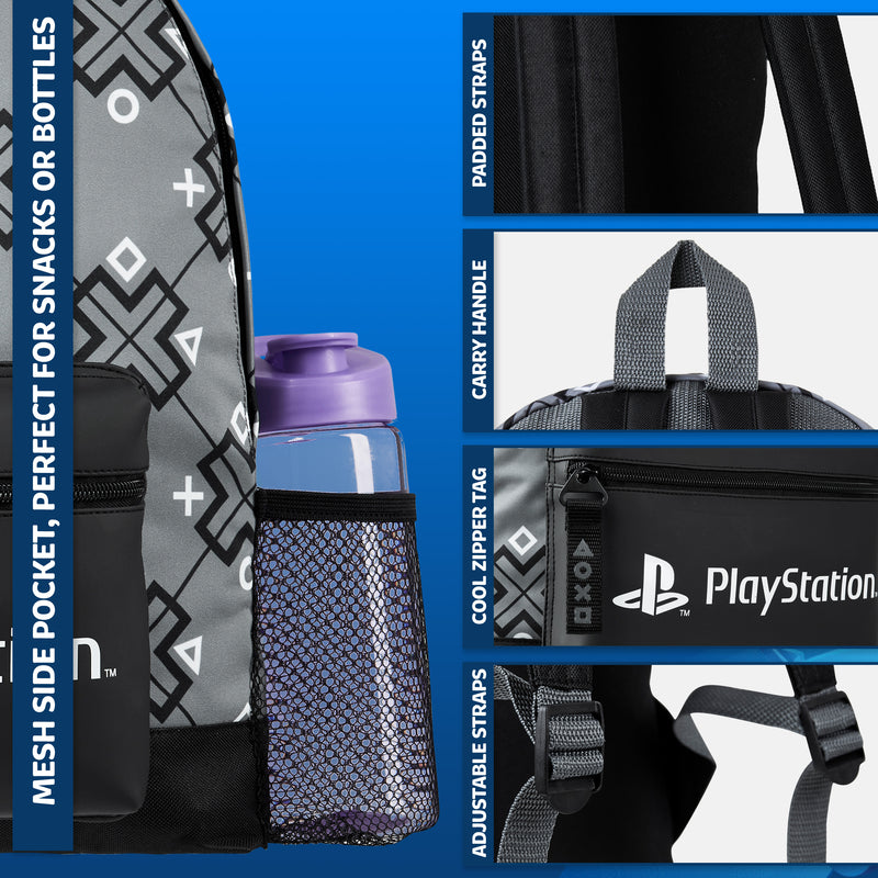 PlayStation Backpack Gaming School Bag for Kids and Teens - Get Trend