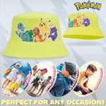 Pokemon Bucket Hat for Boys & Girls, Summer Accessories, Pokemon Gifts - Get Trend