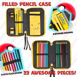 Pokemon Pencil Case for Boys - Pikachu Filled Pencil Case Stationery Set - Get Trend