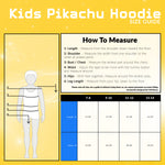 Pokémon Yellow Hoodie Kids, Pikachu Sweatshirt Cotton with 3D Ears Boys Teens - Get Trend