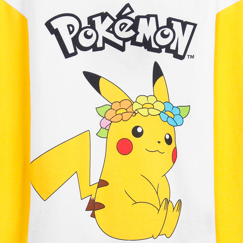 Pokemon Pyjamas for Girls, Pikachu Loungewear Set