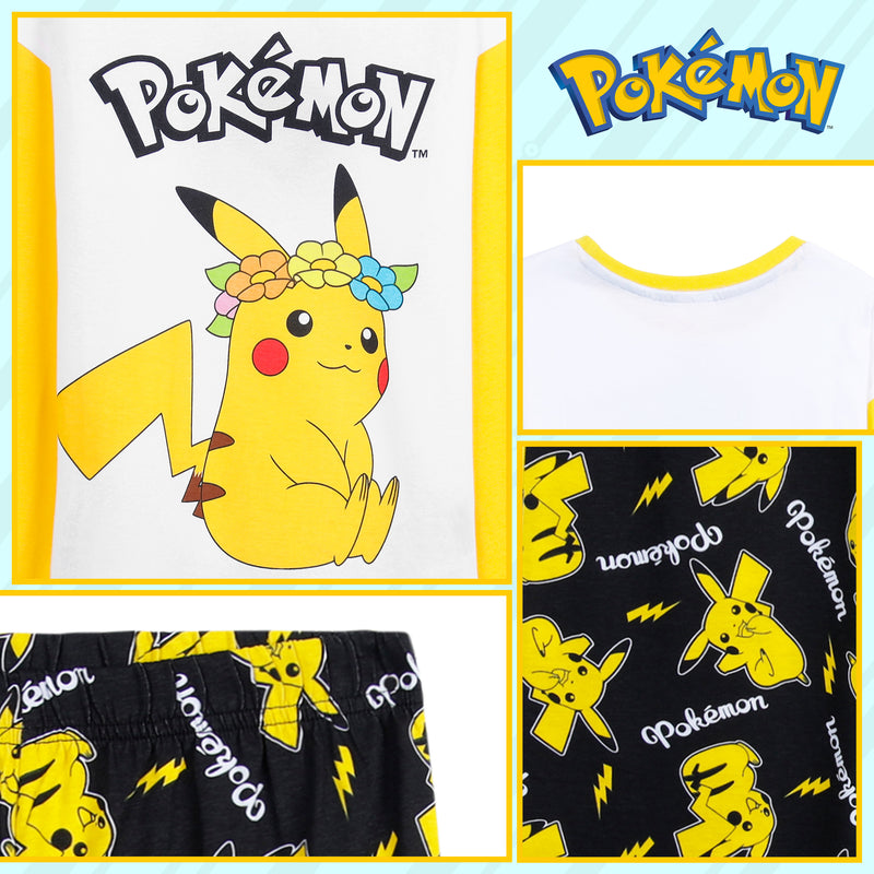 Pokemon Pyjamas for Girls, Pikachu Loungewear Set - Get Trend