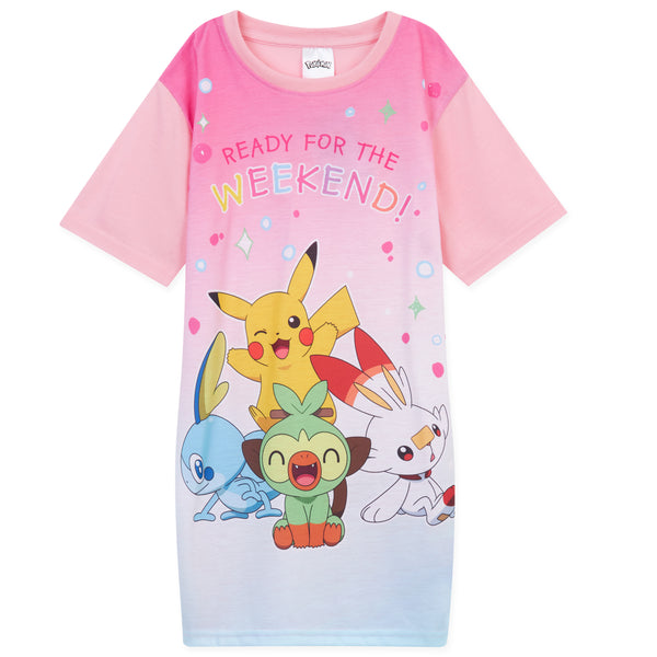 Pokemon Girls Nightdress, Pikachu Pyjamas Pokemon Gifts - Get Trend