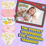 Pokemon Girls Knickers - Pack of 5 Underwear for Girls and Teens - Get Trend