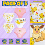 Pokemon Girls Knickers - Pack of 5 Underwear for Girls and Teens - Get Trend