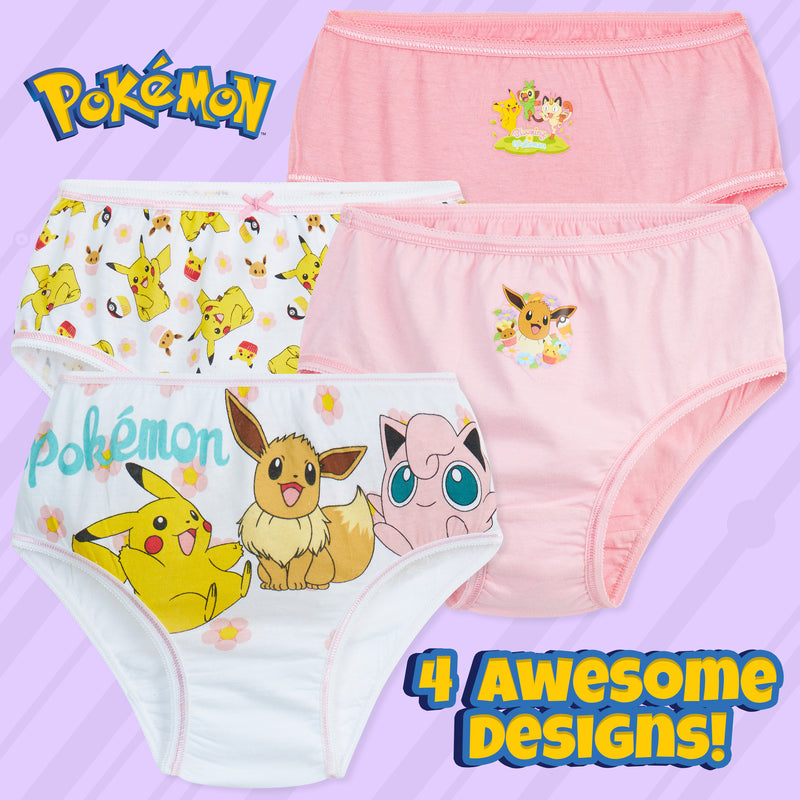 Pokemon Girls Knickers - Pack of 5 Underwear for Girls and Teens