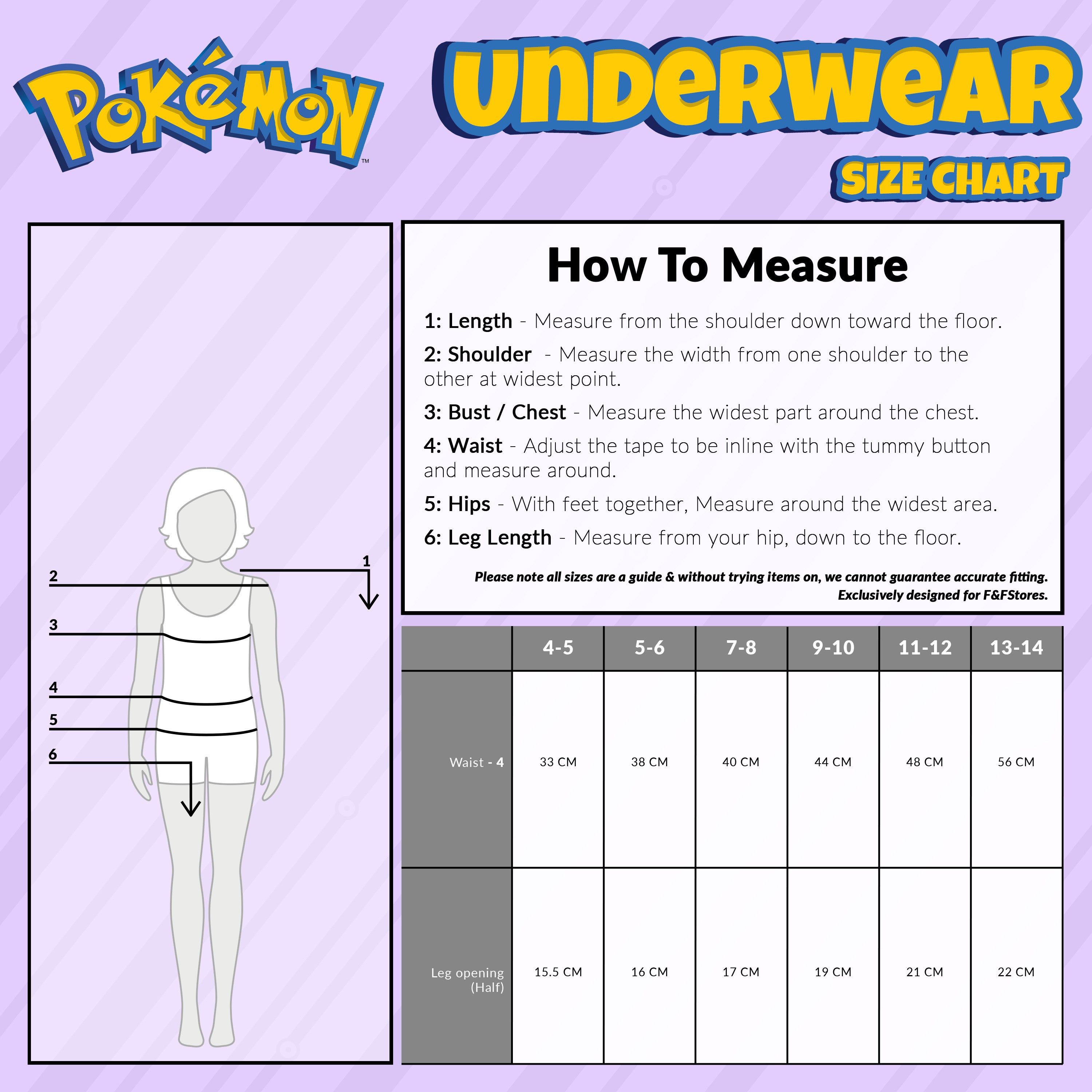 Pokemon Girls Knickers - Pack of 5 Underwear for Girls and Teens - Get Trend