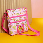 Pokemon Cross Body Bag for Girls Pikachu Eevee - Pink Shoulder Bag - Get Trend