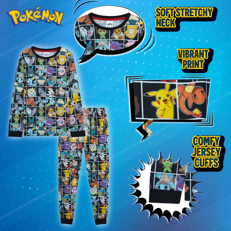 hiperchino - Pokémon Pijama Niño Invierno Pijama Pikachu Chico Camiseta hiperchino - Pokémon Pijama Niño Invierno Pijama Pikachu Chico Camiseta