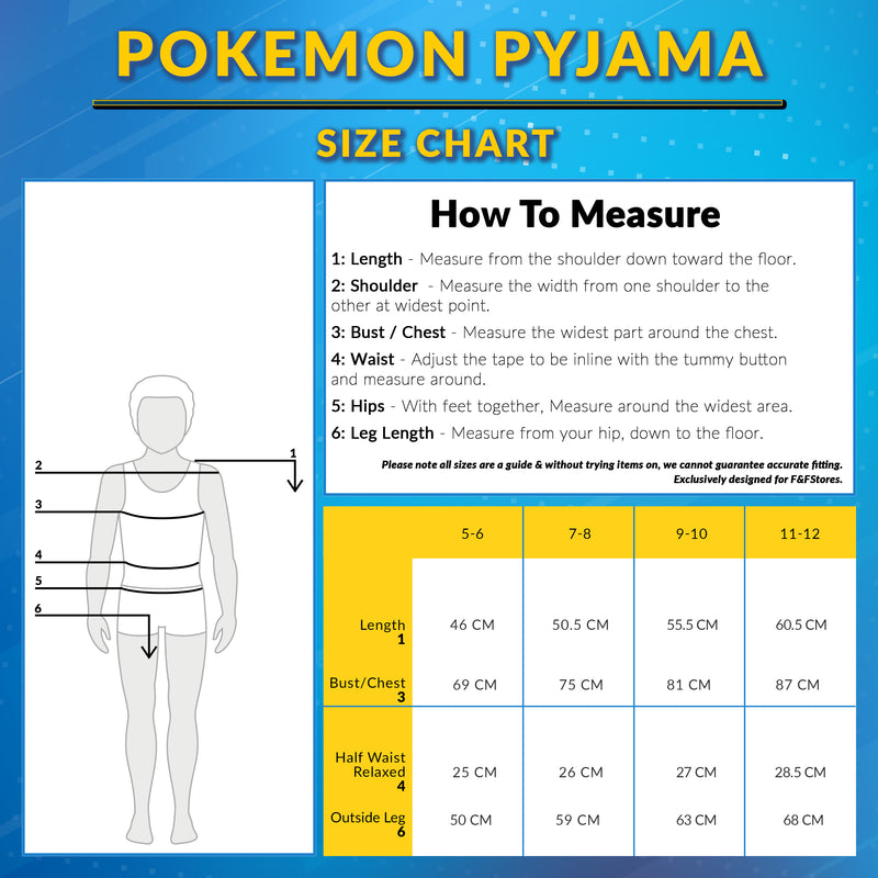 Pokemon Pyjamas for Kids - Pikachu Long Sleeve Pyjamas Set for Boys