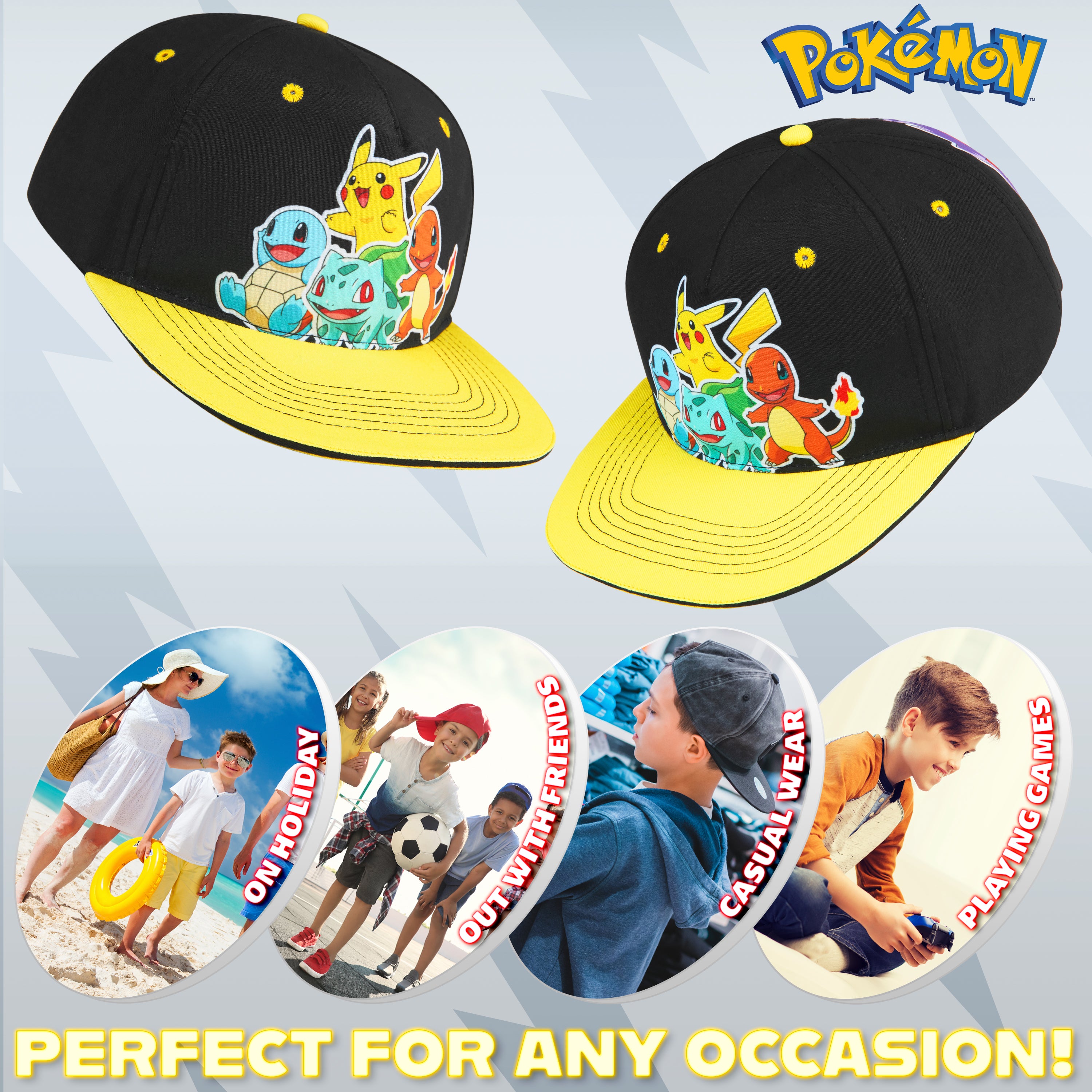 Pokémon Boys & Girls Baseball Cap, Summer Accessories, Pokémon Gifts - Get Trend