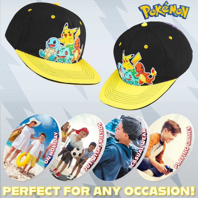 Pokémon Boys & Girls Baseball Cap, Summer Accessories, Pokémon Gifts