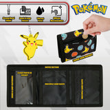 Pokemon Kids Wallet and Key Ring Set, Pikachu Trifold Wallet Gift Set - Get Trend