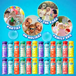 KreativeKraft Mini Bottles Bubble Solution with Bubble Wand - 4 Pack - Get Trend