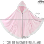 CityComfort Blanket Hoodie For Women Snuggle Sherpa Oversized Hoodie Blanket - Get Trend