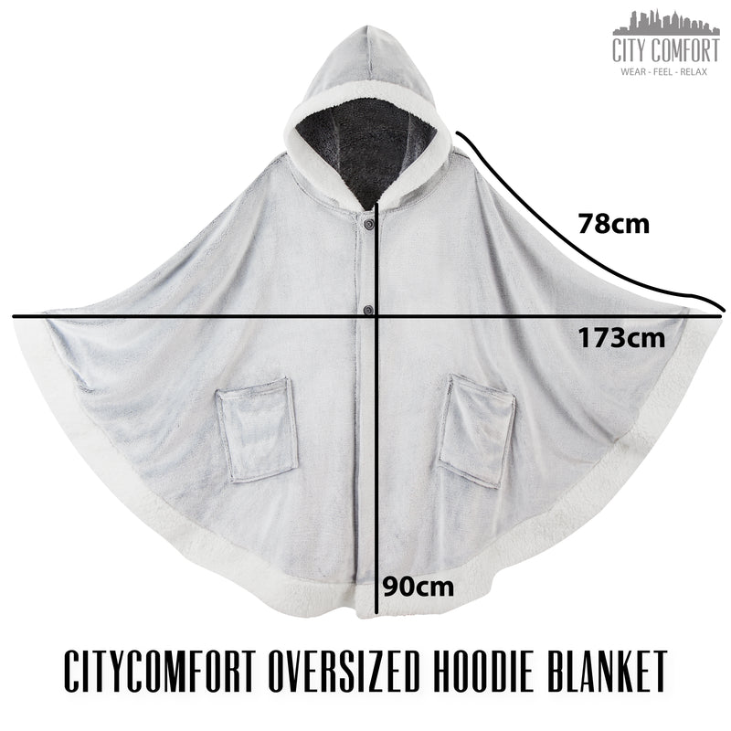 CityComfort Blanket Hoodie For Women Snuggle Sherpa Oversized Hoodie Blanket
