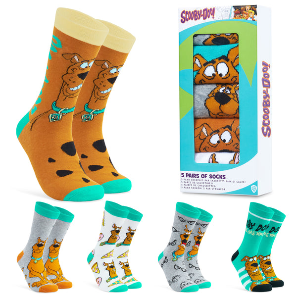 Scooby Doo Mens Socks, Crew Socks Multipack - Get Trend