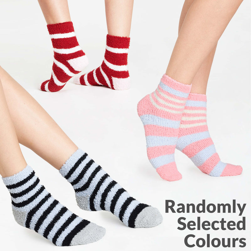 Cosy Winter Socks for Women Fluffy Super Soft Thermal Bed Socks Pack of 6 - Get Trend