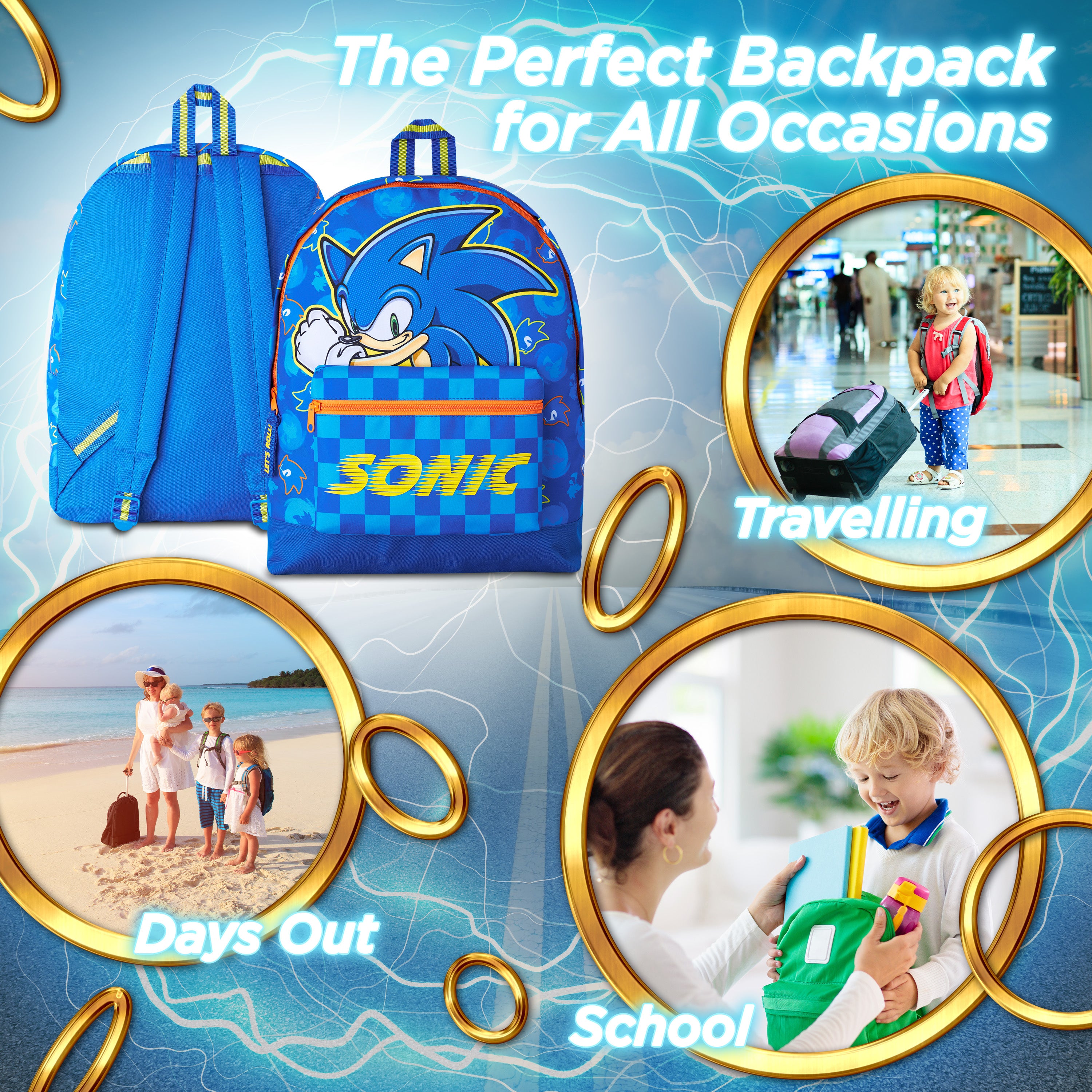 Sonic The Hedgehog Backpack - Get Trend