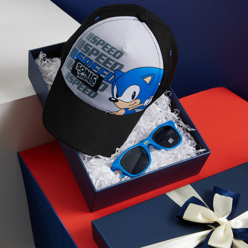 Sonic The Hedgehog Baseball Cap and Kids Sunglasses