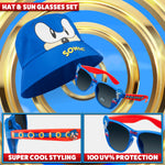 Sonic The Hedgehog Bucket Hat and Kids Sunglasses - Get Trend