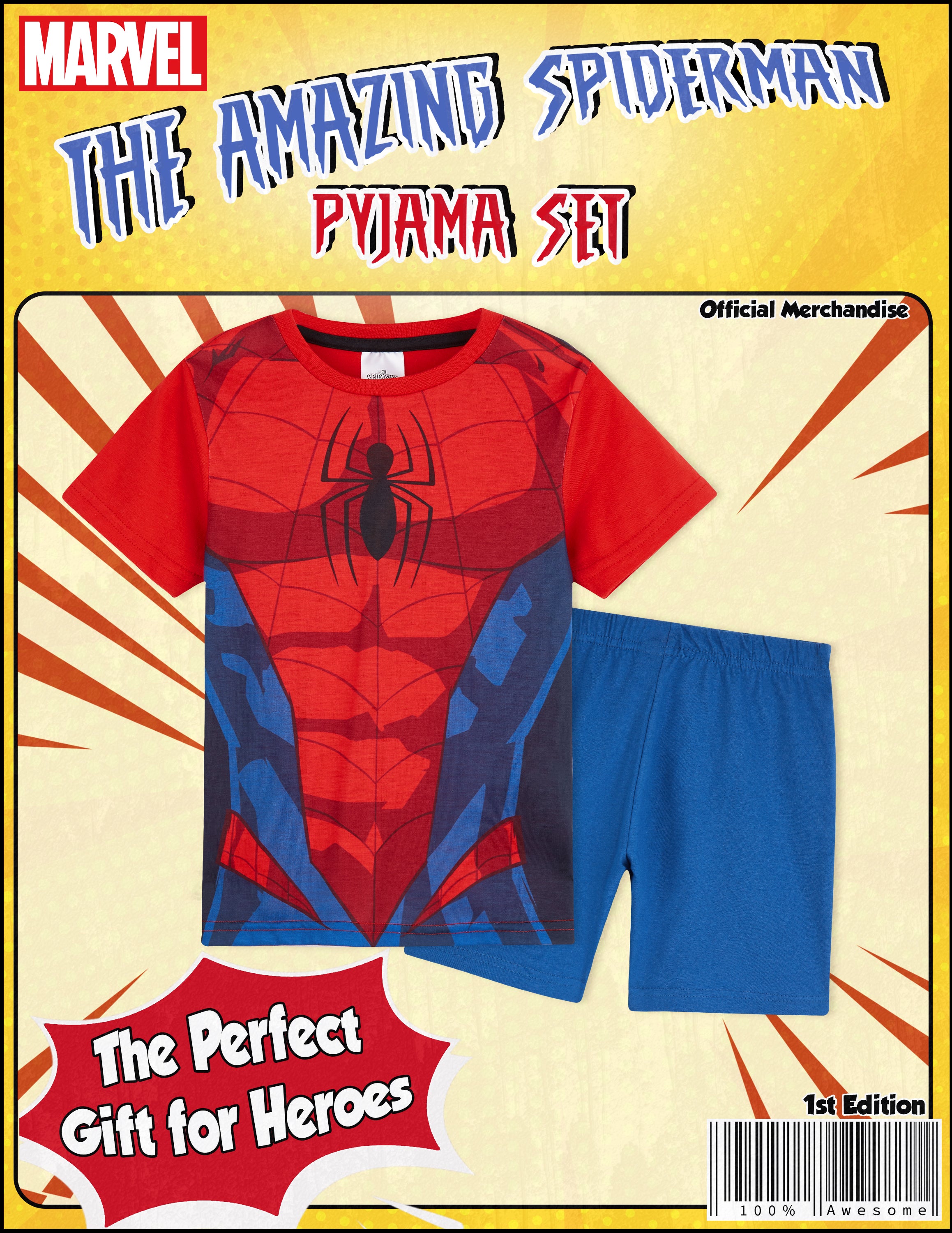 Marvel Spiderman Boys Pyjamas - Get Trend
