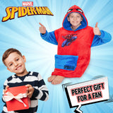 Marvel Spiderman Oversized Blanket Hoodie for Kids and Teens - Get Trend