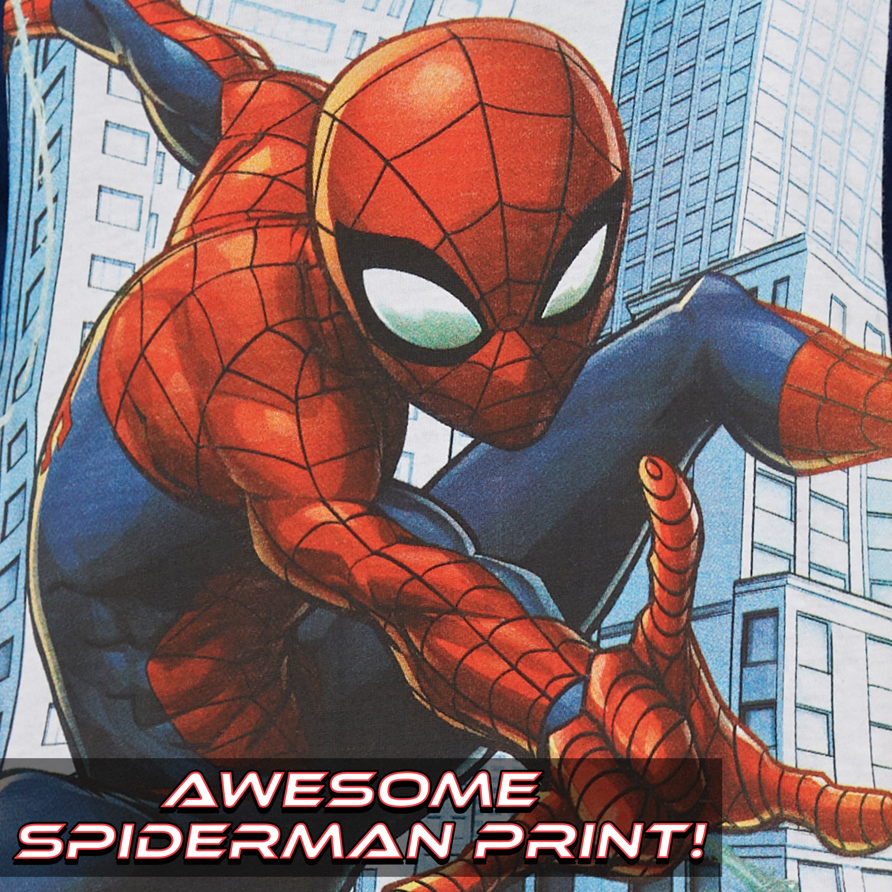 Marvel Spiderman Boys Pyjamas - Kids Superhero Short PJs - Get Trend