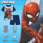 Marvel Spiderman Boys Pyjamas - Kids Superhero Short PJs - Get Trend