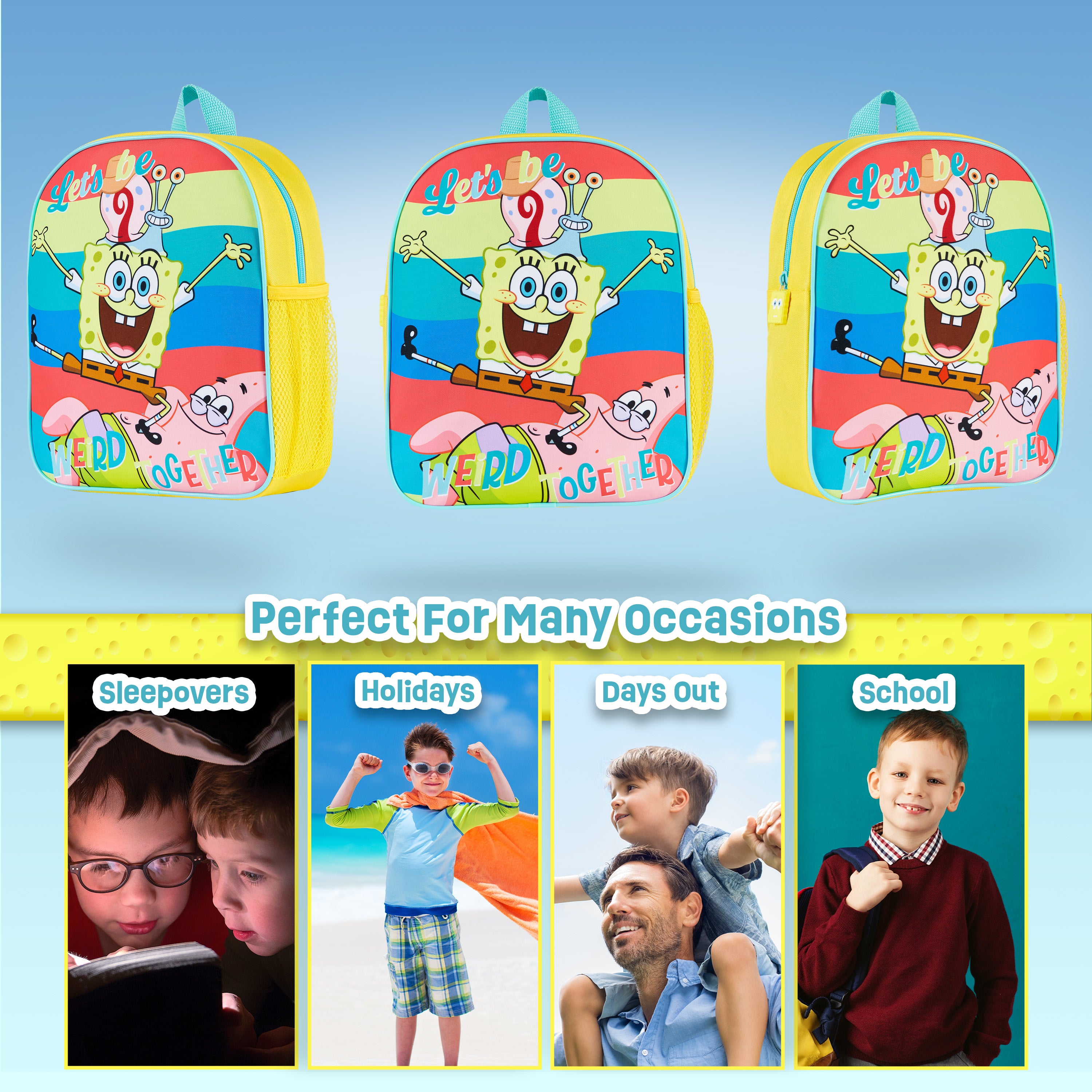 SPONGEBOB SQUAREPANTS Backpack for Kids and Toddlers, School Bag Boys - Get Trend