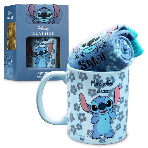 Disney Mug and Socks Gift Set - Lilo and Stitch Gifts - Stitch - Get Trend