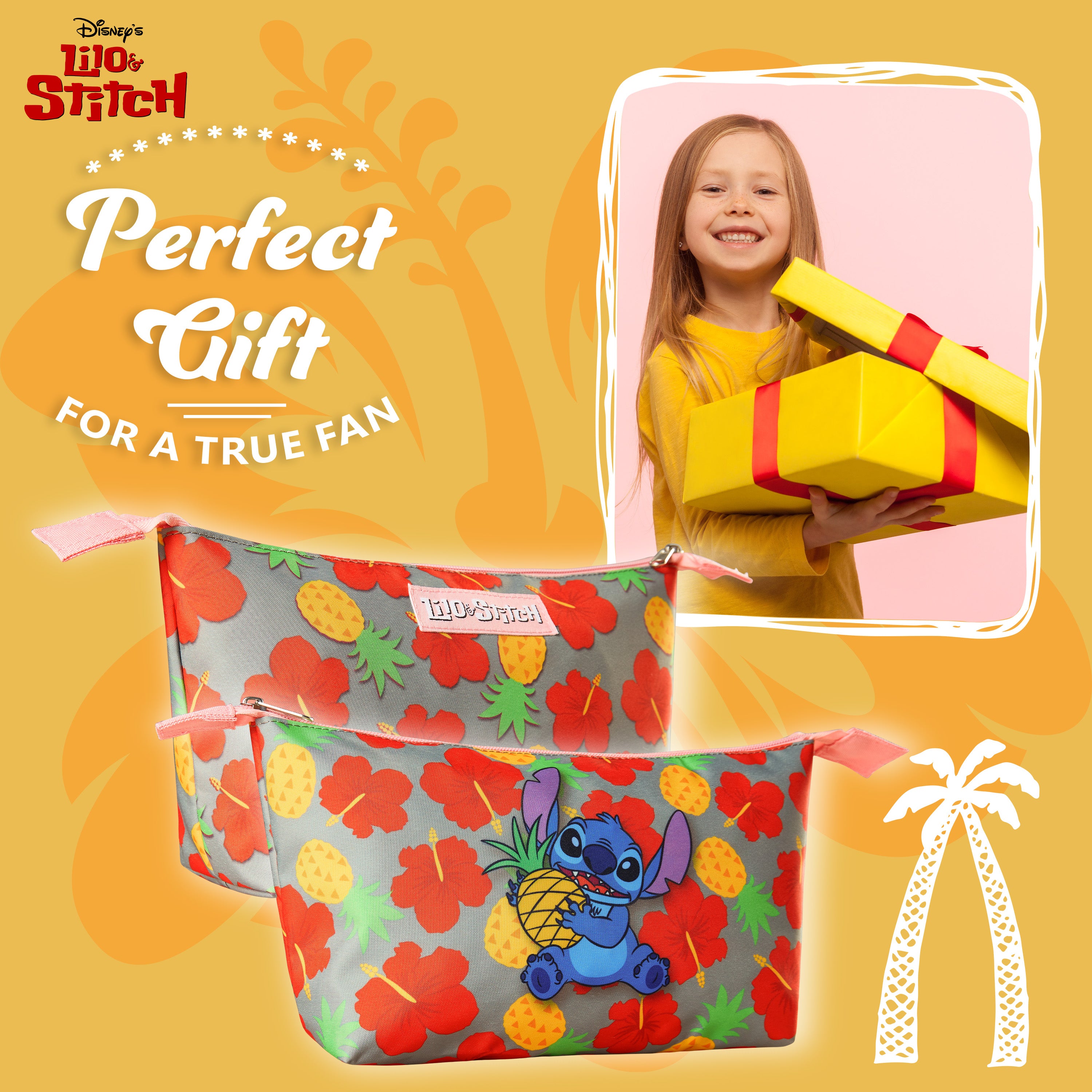 Disney Makeup Bag, Stitch Cosmetics Bag, Stitch Gifts for Women and Teens (Multi) - Get Trend