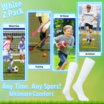 CityComfort Knee High Socks for Boys Girls 2 Pack - Get Trend