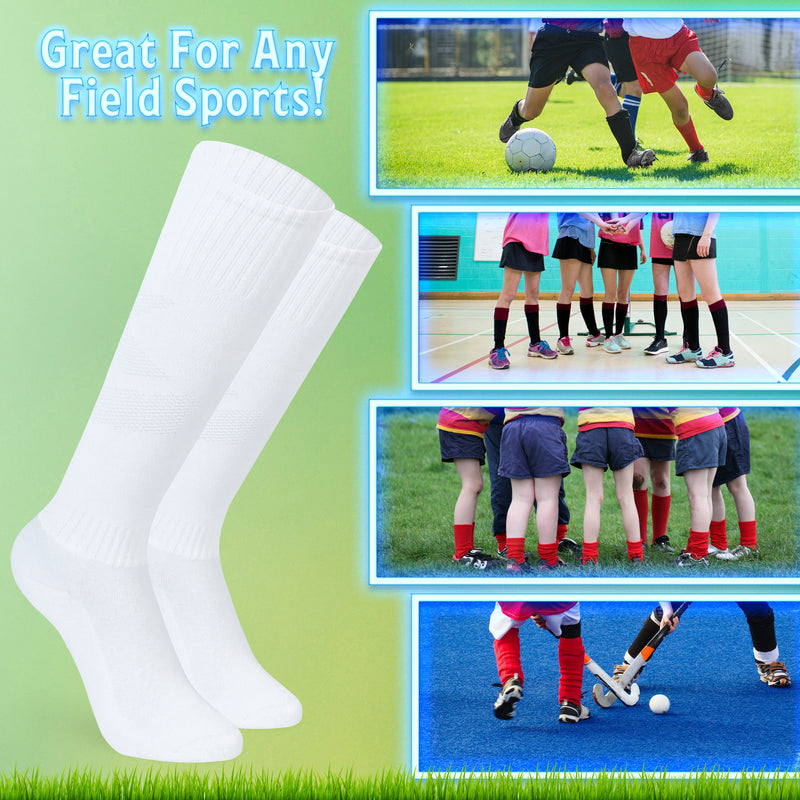CityComfort Knee High Socks for Boys Girls 2 Pack