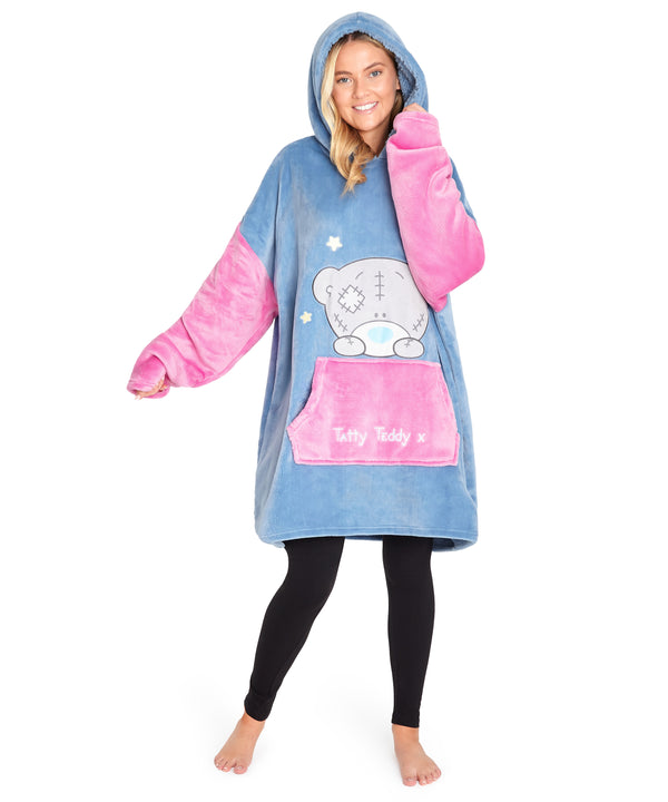 Me To You Tatty Teddy Oversized Hoodie Blanket for Women (Blue)