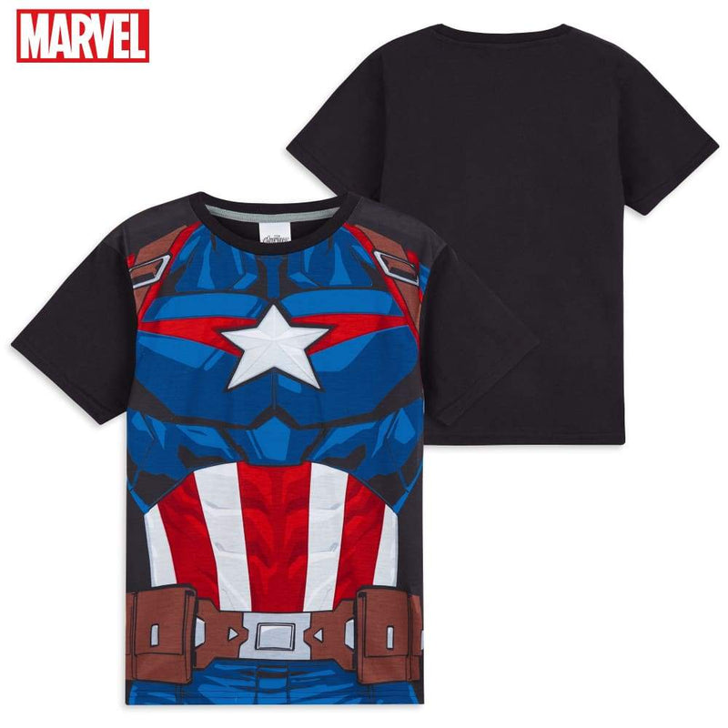 Marvel Captain America Boys Pyjamas Avengers Merchandise Short Sleeve Kids Pjs Pyjamas Marvel £9.99