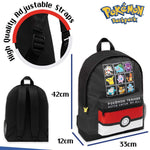 Pokemon Large Backpack for Boys and Girls Trainer Rucksack Kids Pikachu Cards Travel Bag Backpack Pokemon £10.99