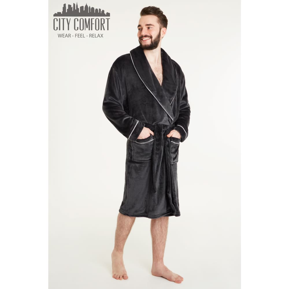 Citycomfort Luxury Super Soft Men Dressing Gown Mens Bathrobe Dressing Gown Citycomfort £22.49