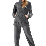 CityComfort Womens Pyjamas, Warm Fleece Hooded Pyjamas for Women Sets