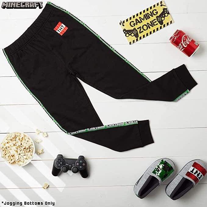 Minecraft Tracksuit Grey Boys Pants with Elastic Waist for Boys Teenagers Tracksuit Bottoms Minecraft £13.99